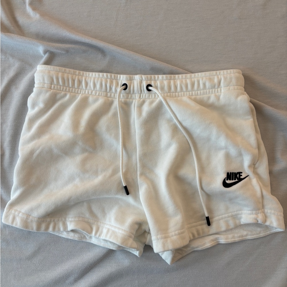 Nike White Athletic Shorts